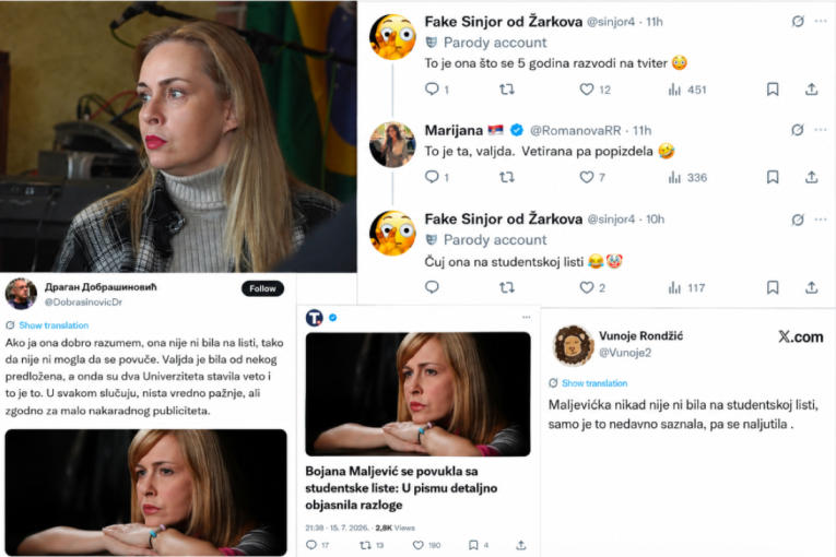 Od moralne elite do međusobnih optužbi- Krenula hajka na Maljevićku, studentska lista tone u haos, više niko nikome ne veruje!