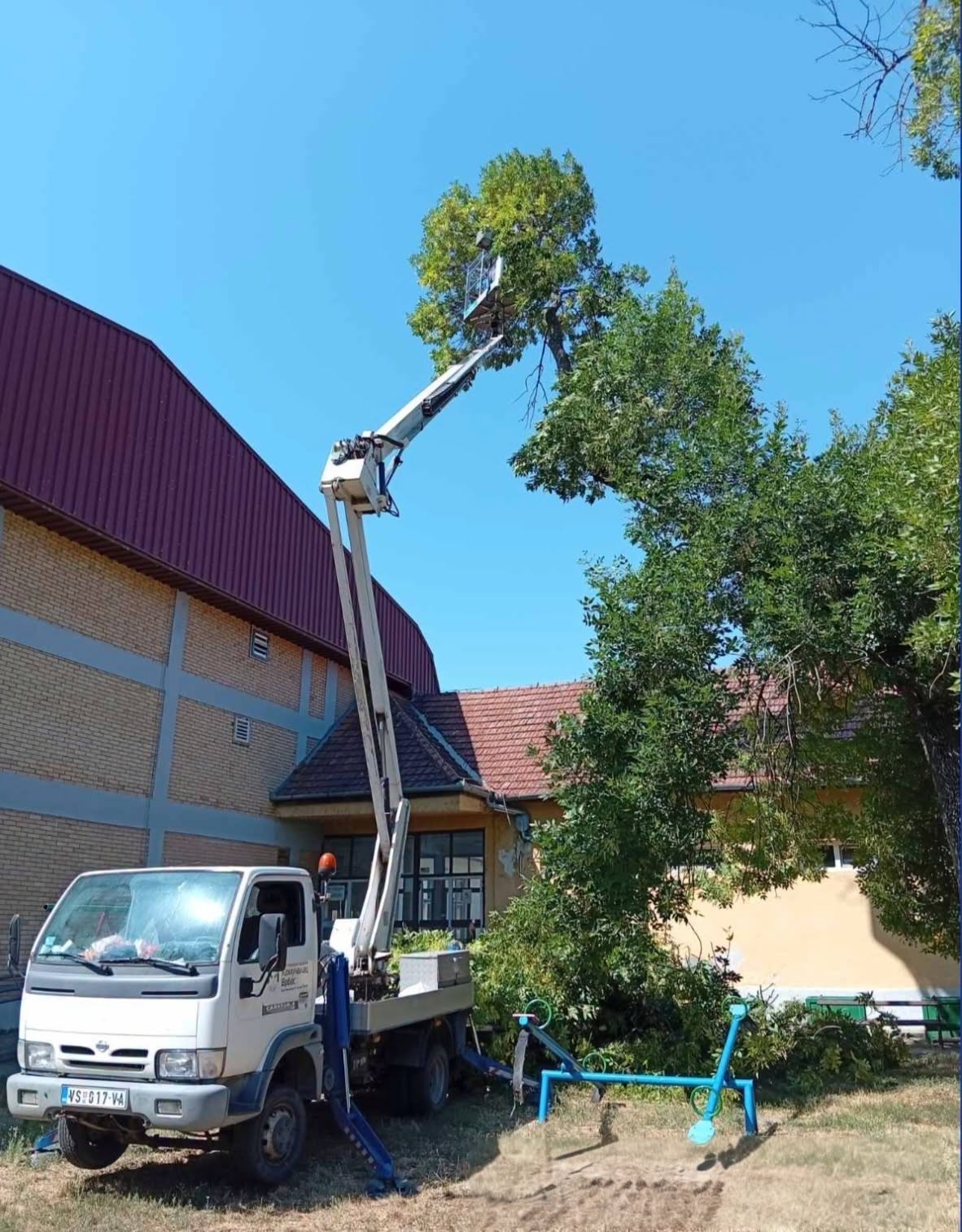U Savinom Selu uklonjeno stablo koje je ugrožavalo bezbednost dece